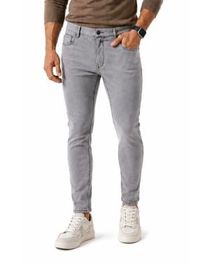 Maceoo Marthyr010 Straight Leg Jeans - Gray