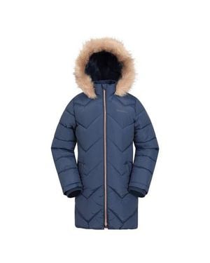 Mountain Warehouse Childrens/Kids Galaxy Water Resistant Padded Jacket - Blue