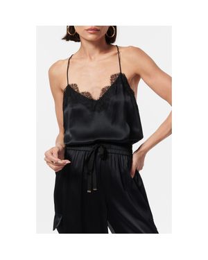 Cami NYC Jesenia Peach Blossom Faux Leather Crossbody Bag - Black