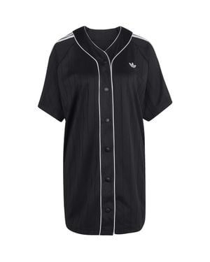 adidas Originals Pinstripe Baseball Minidress - Black