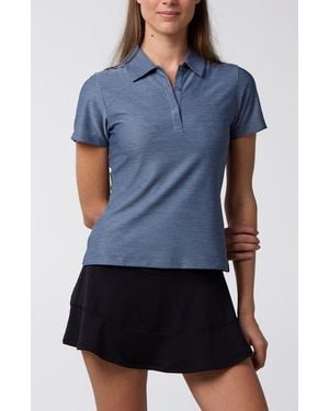 Centerline Athletics Cross-Sport Tech Pique Polo - Blue