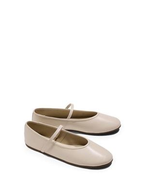 TKEES Reese Mary Jane Flat - Natural