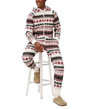 Fabletics The Go-To Fleece Hooded Jumpsuit - White