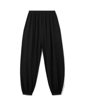 Mango Knit Balloon Pants - Black