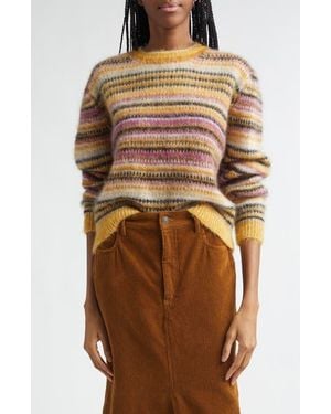 Isabel Marant Morine Mohair Blend Sweater - Brown