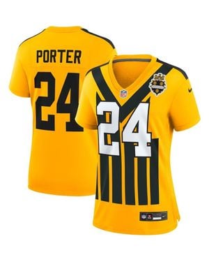 Nike Joey Porter Jr. Pittsburgh Steelers Alternate 1933 Throwback Game Jersey - Yellow