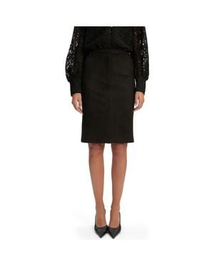 Bardot Phenix Faux Suede Pencil Skirt - Black