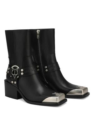 Naked Wolfe Knight Cow Leather Boot - Black
