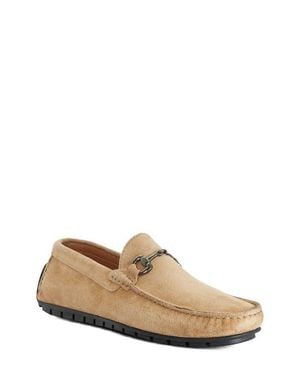 Dune Brackon Leather Bit Loafer - Natural