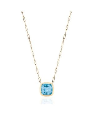 Goshwara Manhattan Cushion Pendant Necklace - Metallic