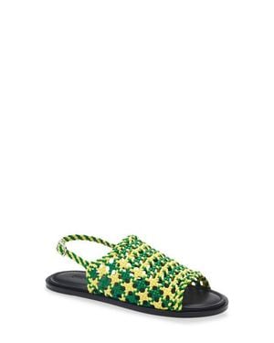 JW Anderson Net Slingback Fisherman Sandal - Green