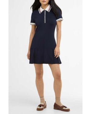 Barbour Hollington Knit Polo Minidress - Blue