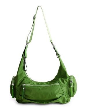 TOPSHOP Cheryl Medium Nylon Crossbody Bag - Green