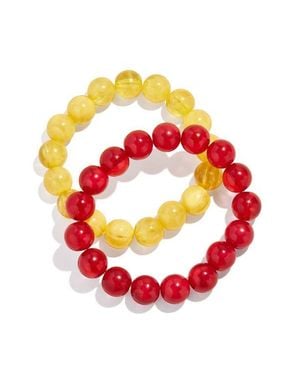 BaubleBar Jane Set Of 2 Beaded Bracelets - Pink