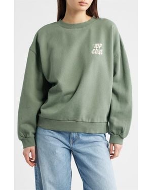Rip Curl Sports Department Crewneck Sweatshirt - Green