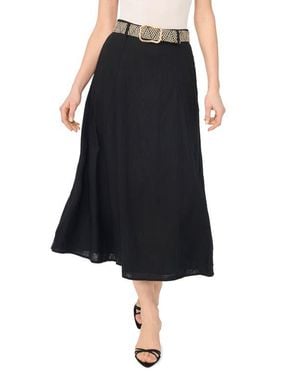Cece Belted Skirt - Black