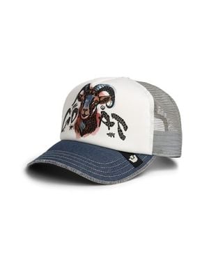 Goorin Bros Goat Disruption Patch Snapback Trucker Hat - White