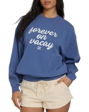 Billabong Treasure Cay Graphic Sweatshirt - Blue