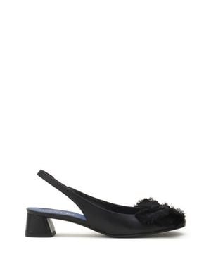 Lanvin Heeled Slingback Ballerina - Black