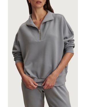 Varley Hawley Half-Zip Sweatshirt - Gray