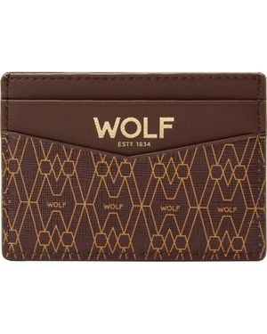 Wolf Signature Cardholder - Brown