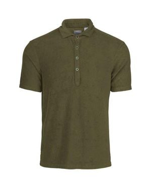Swims Myrtos Velour Cover-Up Polo - Green
