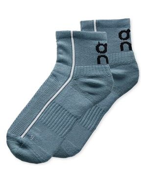 On Shoes Court Mid Socks - Blue