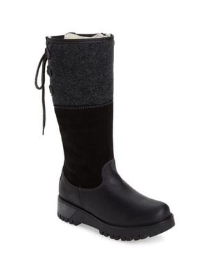 Bos. & Co. Goose Primaloft Waterproof Boiled Wool Mid Calf Boot - Black