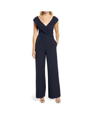Vince Camuto Off The Shoulder Jumpsuit - Blue