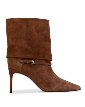 Black Suede Studio Simone 80 Suede Boot - Brown