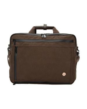 Token Waxed Nylon Saratoga Briefcase - Brown