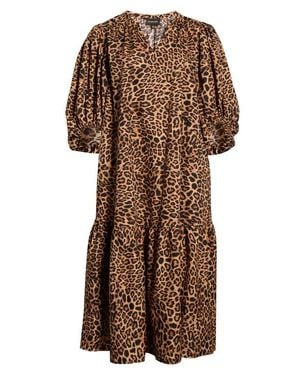 Sugarlips Shift Dress - Brown