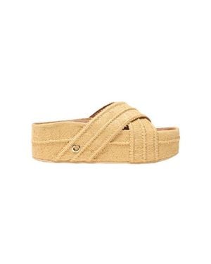 Maje Platform Sandals - Natural