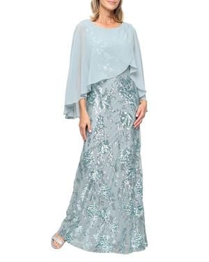 slim fit dress slacks S.L. Fashions Chiffon Tulip Tier Dress-Plus, Size 14W, Navy