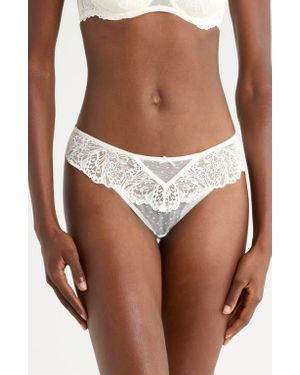 Hunkemöller Posie Brazilian Cut Briefs - White