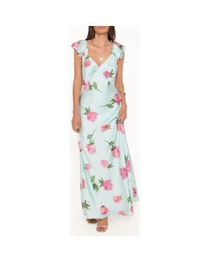 Petal & Pup Darling Floral Maxi Dress - Blue