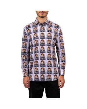 Maceoo Fibonacci Stretch Ascension 3319 Contemporary Fit Button-Up Shirt - Red
