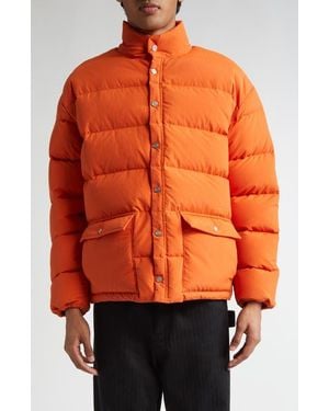 Bode Burlington Down Puffer Jacket - Orange