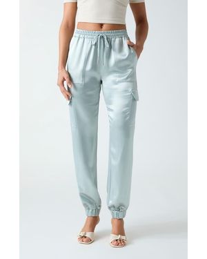 Guess Marzia Cargo Sweatpants - Blue