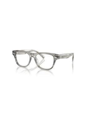 Brunello Cucinelli 54Mm Rectangle Optical Glasses - Gray