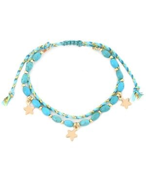 Panacea Starfish Adjustable Bracelet - Blue