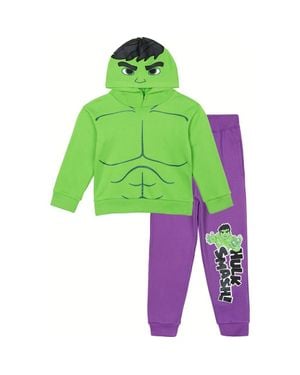 Marvel Spidey And His Amazing Friends Fleece Hoodie And Pants Set - Green