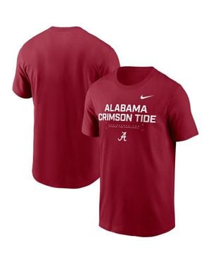 Nike Alabama Tide 2025 Courtside Basketball Performance T-Shirt - Red
