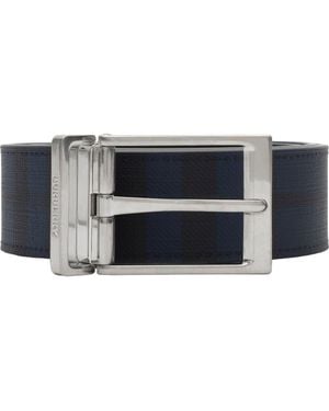 Burberry Louis Reversible Leather Belt - Black