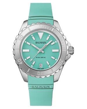 Balmain Ophrys Rubber Strap Watch, 34.5Mm - Gray