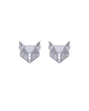 DESERI Fox Stud Earrings - Blue