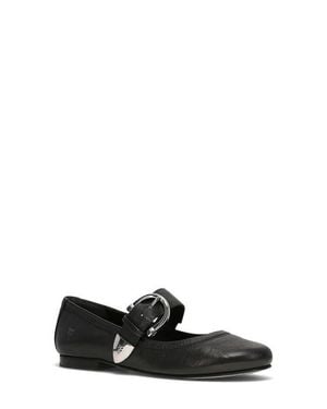 Frye Carson Mary Jane Flat - Black
