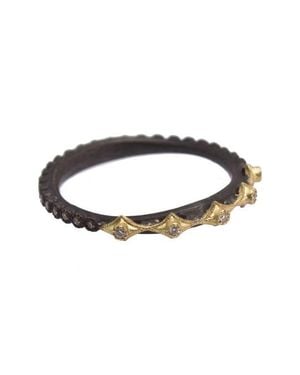Armenta Old World Multi Crivelli Stack Ring - Black