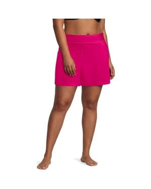 Lands' End Plus Size 5 Board Shorts With Panty - Red