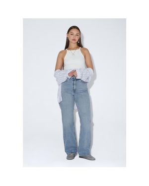 Dr. Denim Echo High Straight Jeans - Blue